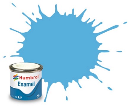 Humbrol 47 14ml. Enamel Gloss Sea Blue Tinlets (6)