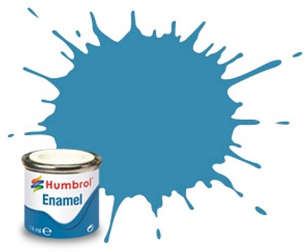 Humbrol 48 14ml. Enamel Gloss Mediterranian Blue Tinlets (6)