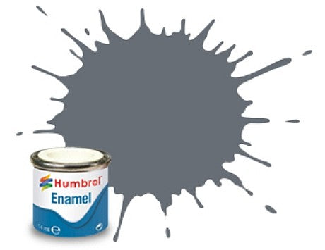 Humbrol 5 14ml. Enamel Gloss Dark Ad Grey Tinlets (6)