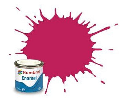 Humbrol 51 14ml. Enamel Metallic Sunset Red Tinlets (6)