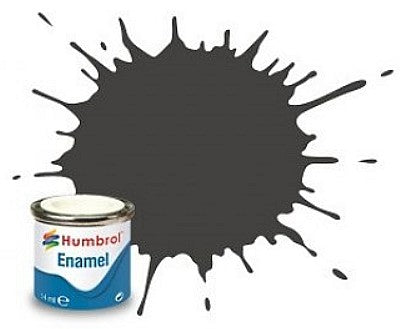 Humbrol 53 14ml. Enamel Metallic Gun Metal Tinlets (6)