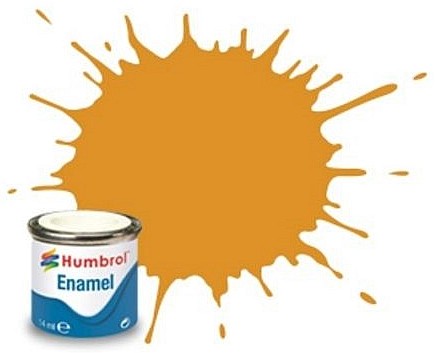 Humbrol 54 14ml. Enamel Metallic Brass Tinlets (6)