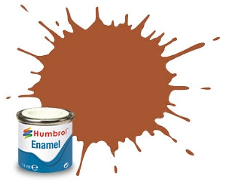 Humbrol 62 14ml. Enamel Matte Leather Tinlets (6)