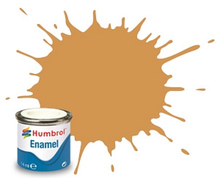 Humbrol 63 14ml. Enamel Matte Sand Tinlets (6)