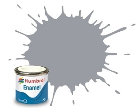 Humbrol 64 14ml. Enamel Matte Light Grey Tinlets (6)
