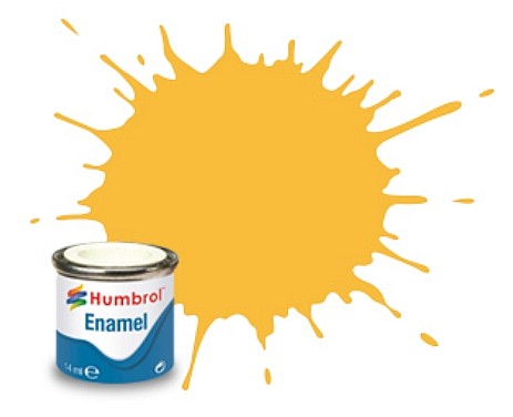 Humbrol 7 14ml. Enamel Gloss Light Buff Tinlets (6)