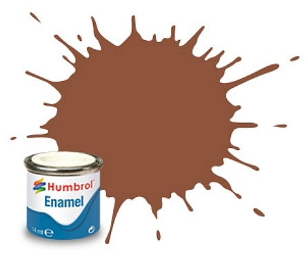 Humbrol 70 14ml. Enamel Matte Brick Red Tinlets (6)