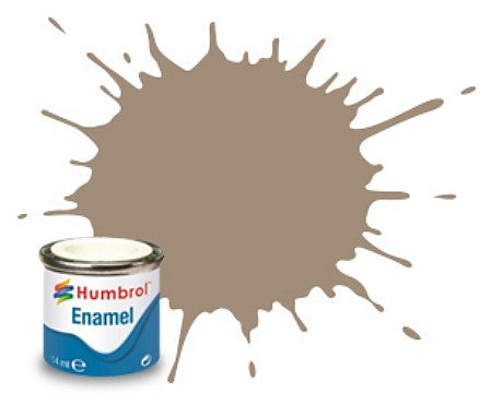 Humbrol 72 14ml. Enamel Matte Khaki Drill Tinlets (6)