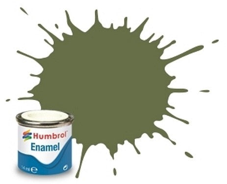 Humbrol 80 14ml. Enamel Matte Grass Green Tinlets (6)