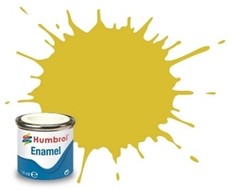 Humbrol 81 14ml. Enamel Matte Pale Yellow Tinlets (6)