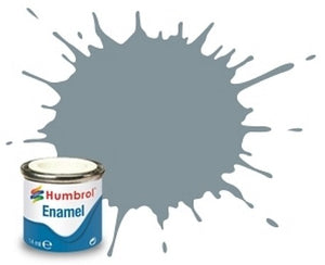 Humbrol 87 14ml. Enamel Matte Steel Grey Tinlets (6)