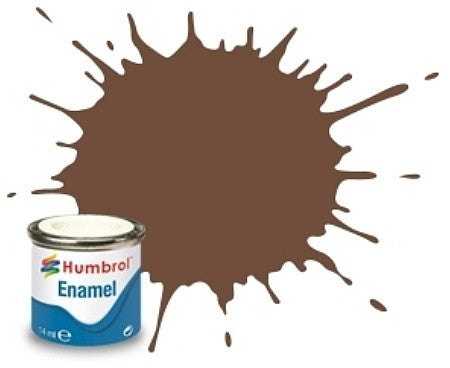 Humbrol 98 14ml. Enamel Matte Chocolate Tinlets (6)