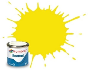 Humbrol 99 14ml. Enamel Matte Lemon Tinlets (6)