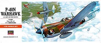 Hasegawa 139 1/72 P40N Warhawk Aircraft