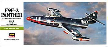 Hasegawa 242 1/72 F9F2 Panther Aircraft