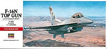 Hasegawa 342 1/72 F16N Top Gun Aircraft