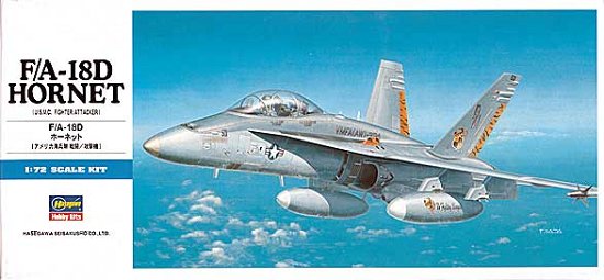 Hasegawa 439 1/72 F/A18D Aircraft