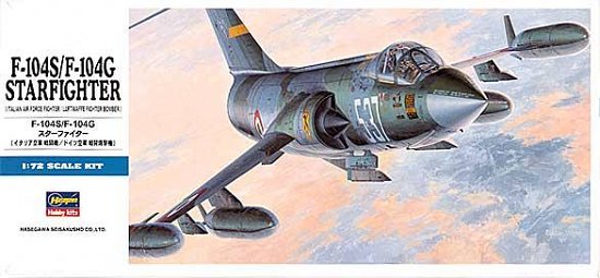 Hasegawa 447 1/72 F104S/F104G Starfighter