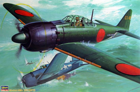 Hasegawa 8054 1/32 A6M5C Zero Type 52 Fighter 