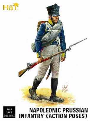 Hat Industries 9318 1/32 Napoleonic Prussian Infantry Action Poses (18 )