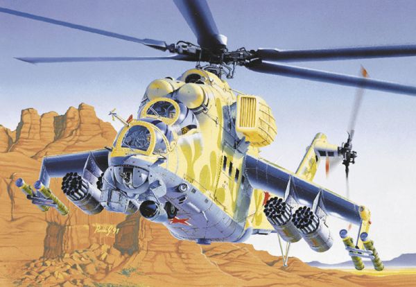 Italeri 14 1/72 MIL24 Hind D/E Helicopter