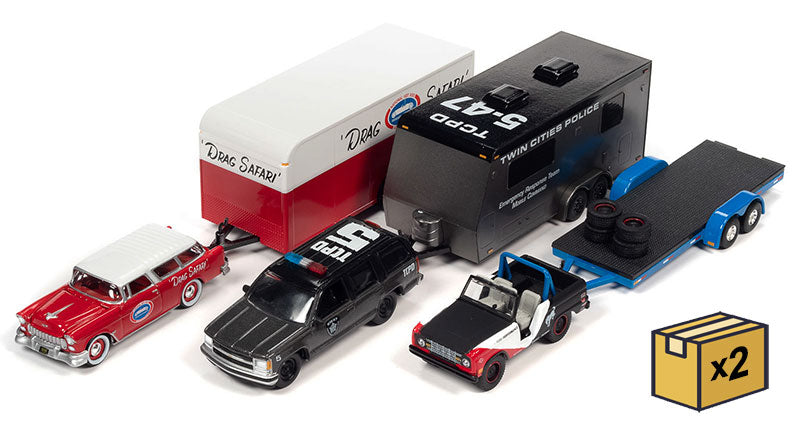 Johnny Lightning JLBT016-A-CASE 1/64 Scale Truck and Trailer 2022 Release 2A