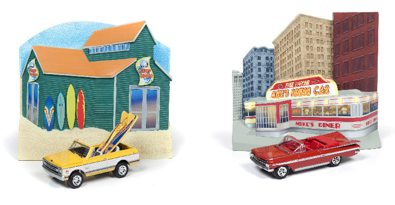 Johnny Lightning JLDR005-SET 1/64 Scale Dioramas 2019 Release 1