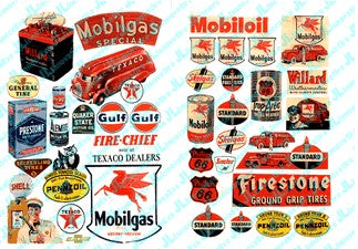 JL Innovative 184 HO 1940-50's Gas & Oil Posters/Signs (41)