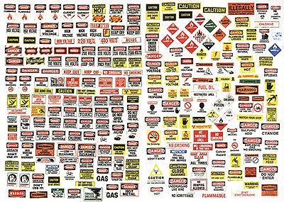 JL Innovative 196 HO Danger Warning Signs (250)