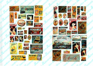 JL Innovative 332 HO 1900-20's Saloon & Tavern Signs #1 Weathered (66)