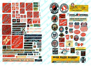 JL Innovative 607 N 1940-60's Railroad REA/Depot Signs (122)