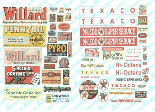 JL Innovative 684 N 1930-60's Gas Station Posters/Signs Series III (61)
