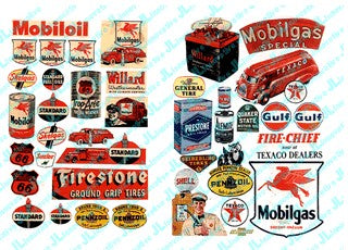 JL Innovative 685 N 1940-50's Gas Station Posters/Signs (41)
