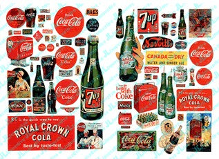 JL Innovative 697 N 1930-60's Vintage Soft Drink Posters/Signs (72)