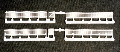 JL Innovative 705 HO Custom Clean Picket Fence White 11" (2)