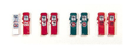 JL Innovative 814 HO Custom Gas Pumps White/Red, Texaco (2)