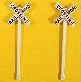 JL Innovative 845 HO Custom Railroad Crossbuck Signs (2)