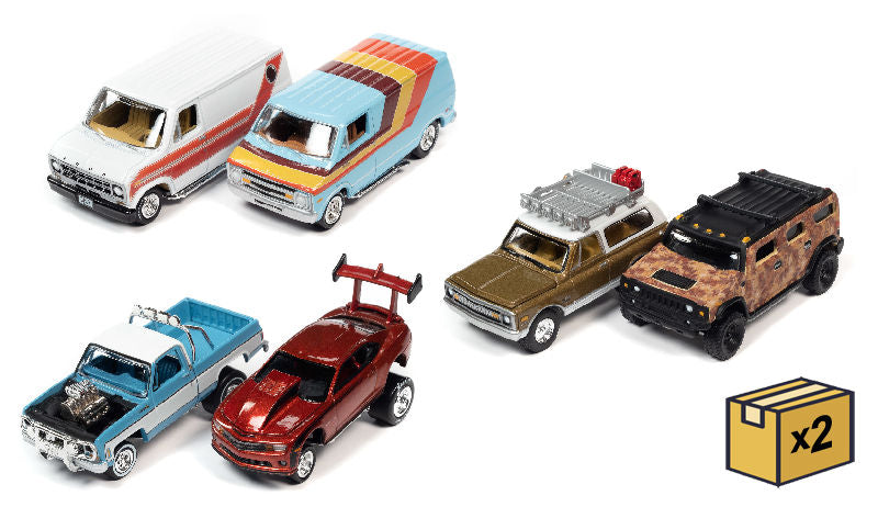 Johnny Lightning JLPK015-A-CASE 1/64 Scale Twin Pack 2021 Release 4A