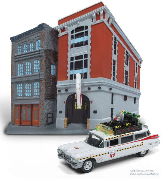 Johnny Lightning JLSP031 1/64 Scale Ghostbusters Ecto 1A - 1959 Cadillac Diorama