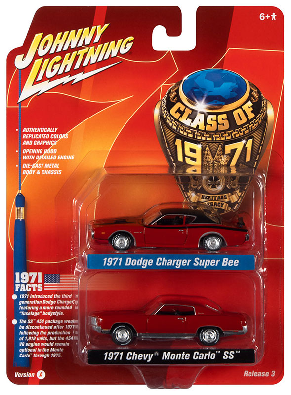 Johnny Lightning JLSP171-A 1/64 Scale Class of 1971 Twin Pack