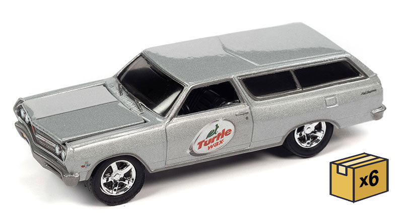 Johnny Lightning JLSP173-B-CASE 1/64 Scale Turtle Wax - 1965 Chevrolet Chevelle Wagon