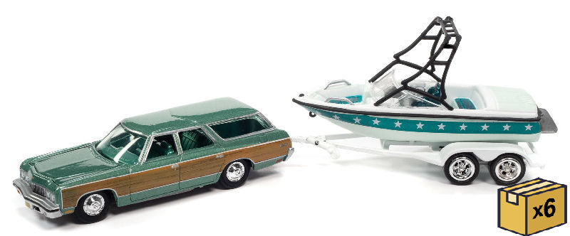 Johnny Lightning JLSP204-A-CASE 1/64 Scale 1973 Chevrolet Caprice Woody Wagon