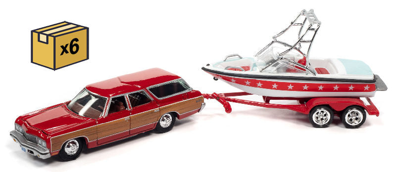 Johnny Lightning JLSP204-B-CASE 1/64 Scale 1973 Chevrolet Caprice Woody Wagon