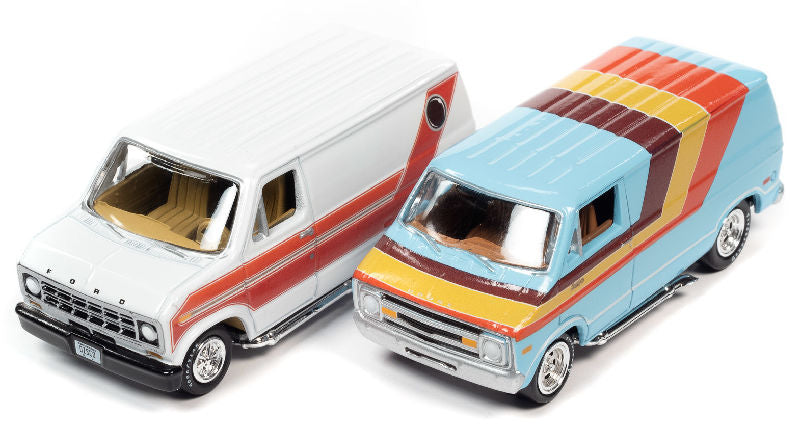 Johnny Lightning JLSP219-A 1/64 Scale Boogie Van Twin Pack