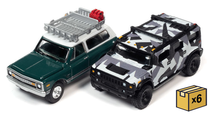 Johnny Lightning JLSP220-B-CASE 1/64 Scale Off-Road Twin Pack - 6-Piece Non-Returnable Factory-Sealed Case