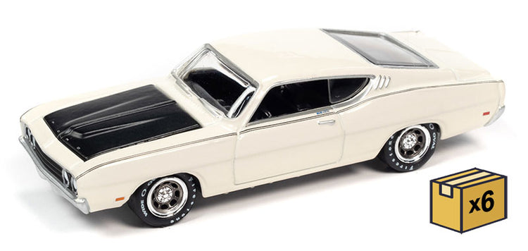 Johnny Lightning JLSP222-A-CASE 1/64 Scale 1969 Ford Torino Talledega