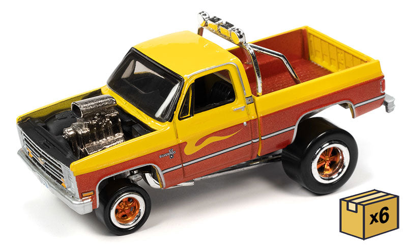 Johnny Lightning JLSP228-A-CASE 1/64 Scale 1985 Chevrolet Silverado Pickup Truck