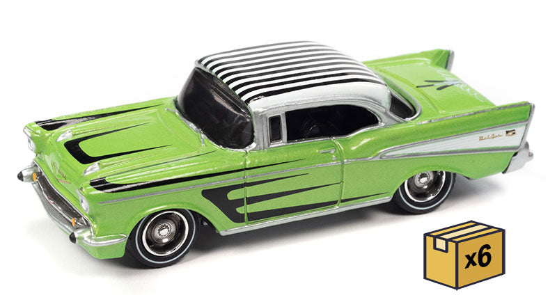 Johnny Lightning JLSP230-A-CASE 1/64 Scale 1957 Chevrolet Bel Air