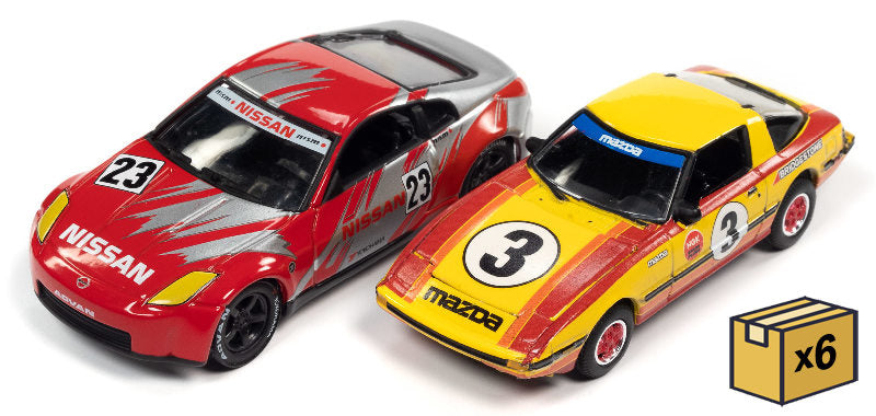 Johnny Lightning JLSP241-A-CASE 1/64 Scale Import Heat Twin Pack