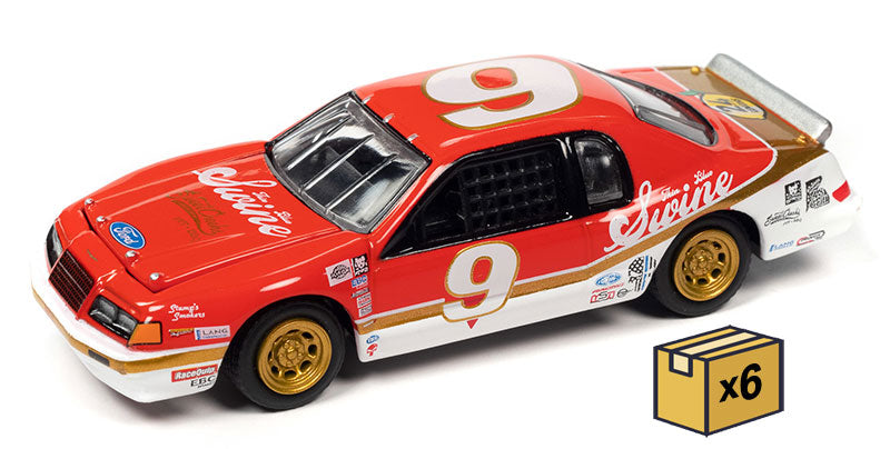 Johnny Lightning JLSP252-A-CASE 1/64 Scale 1986 Ford Thunderbird Stock Car 
